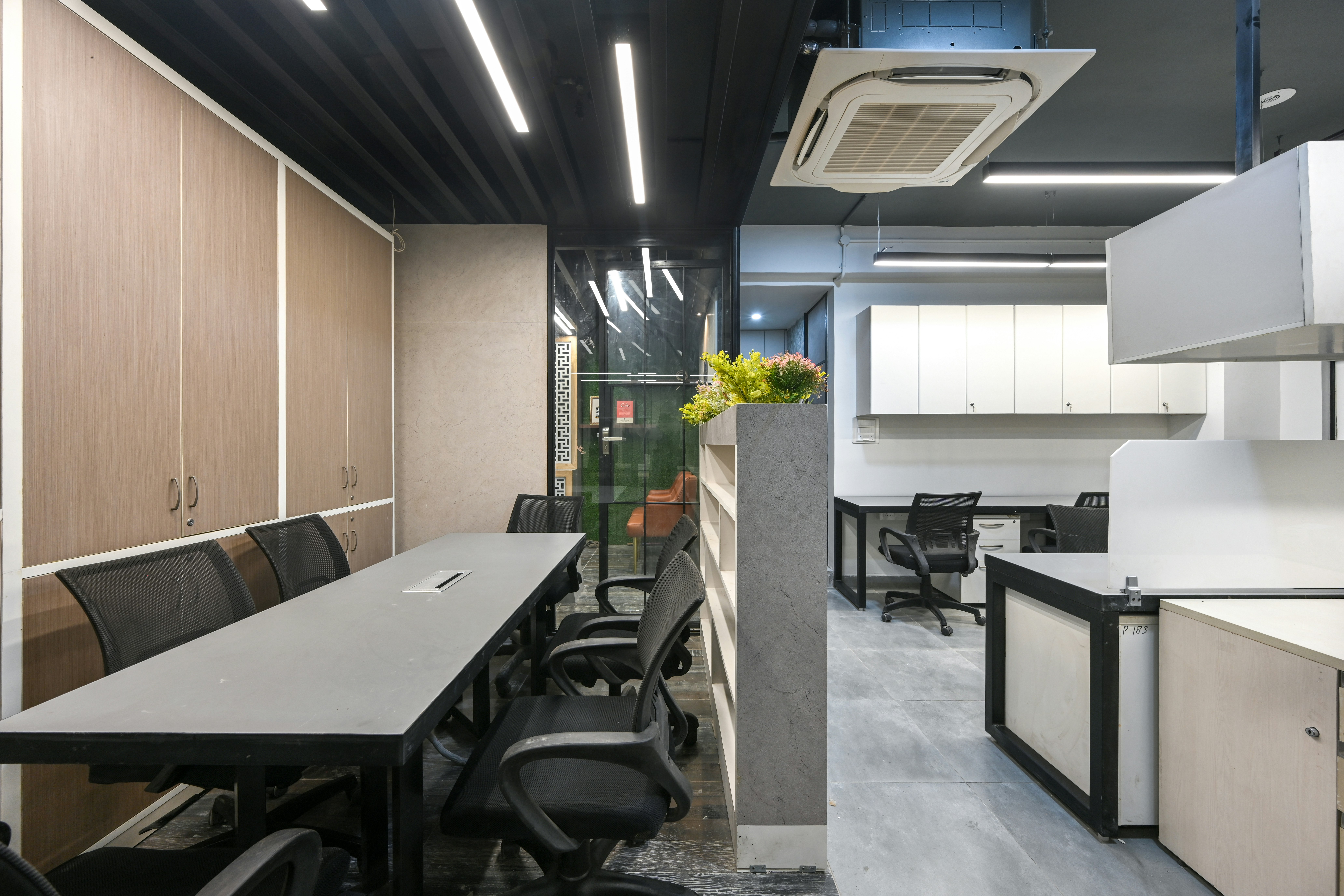 Office interior shot in New Delhi, India